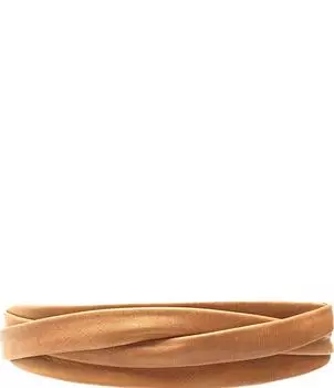 АДА 2Кожаный ремень миди с запахом ADA, бежевый