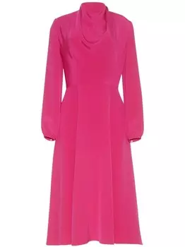 Adam Lippes креповое платье Blythe, розовый