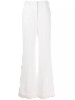 Adam Lippes широкие брюки с манжетами, белый