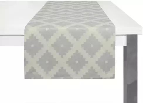 Адам настольный бегун "Марокканский Шираз" Adam 50х150 см, светло-серый