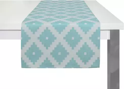 Адам настольный бегун "Марокканский Шираз" Adam 50х150 см, бирюзовый