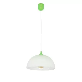 ADANIA подвесной светильник винтажный стеклянный белый зеленый 30см круглый E27 малобликовый подвесной светильник для кухни Licht-Erlebnisse