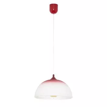 ADANIA Стильный подвесной светильник, стеклянный, красный, ретро-дизайн, стекло E27, яркий подвесной светильник, обеденный стол Licht-Erlebnisse