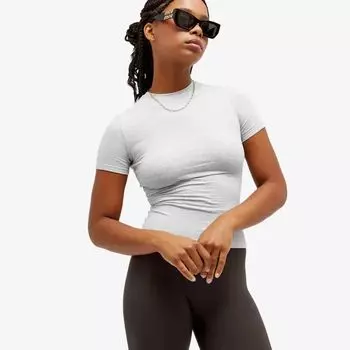 Adanola Топ с короткими рукавами, серый