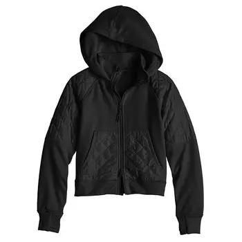 Адаптивная куртка Tek Gear для девочек 7–20 лет, смешанная техника, цвет Mineral Black