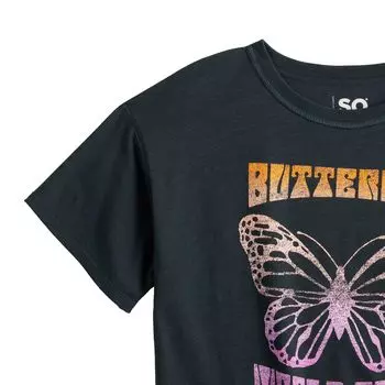 Адаптивная объемная футболка SO для девочек 6–20 лет в стандартном и расширенном цвете SO