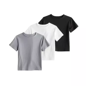 Адаптивная сенсорная базовая футболка Jumping Beans для малышей и мальчиков 4–12 лет, цвет White Tiger