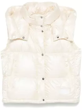 Add дутый жилет с капюшоном, нейтральный цвет