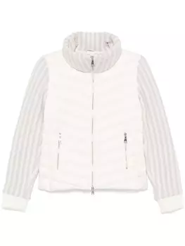 Add куртка-пуховик со вставками, белый