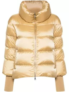Add стеганый пуховик, золотистый
