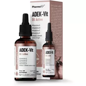 Adek-Vit Oil Active Clean Label Витамины A, D, E, K Pharmovit