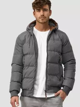 Аделина зимняя куртка Indicode, серый