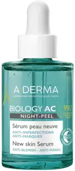 Aderma Biology Ac Night Peel Сыворотка для новой кожи 30 мл против несовершенств