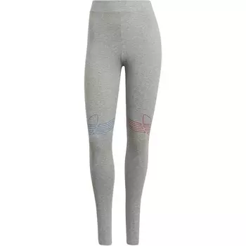 Adicolor Knit спортивные брюки женские средние меланжевые серые Adidas Originals