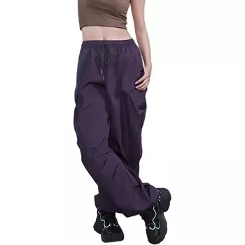 Adicolor Повседневные брюки женские черные/фиолетовые Adidas Originals