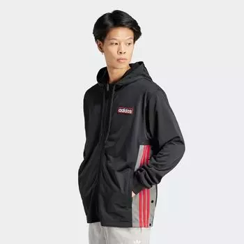 adicolor Толстовка Adibreak adidas Originals, цвет black/better scarlet/grey four