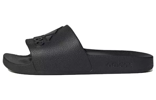 Шлепанцы и сланцы Adidas Adilette Aqua Slides Core Black Logo