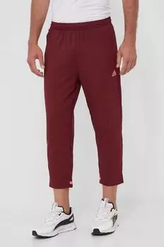 Адидас брюки adidas, бордовый