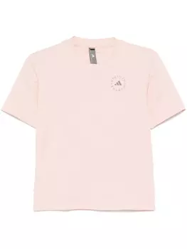 Adidas by Stella McCartney футболка с логотипом, розовый