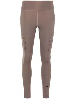 adidas by Stella McCartney легинсы с логотипом, коричневый