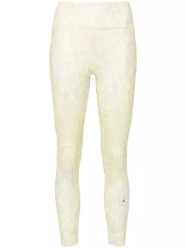 adidas by Stella McCartney легинсы TruePurpose Optime с графичным принтом, желтый