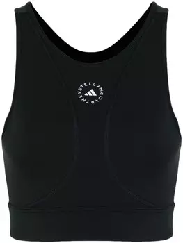 Adidas by Stella McCartney спортивный бюстгальтер TrueStrength, черный