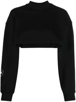 adidas by Stella McCartney укороченная толстовка TrusCasuals, черный
