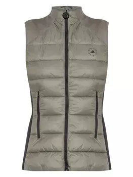 Adidas by Stella McCartney жилет с логотипом, серый