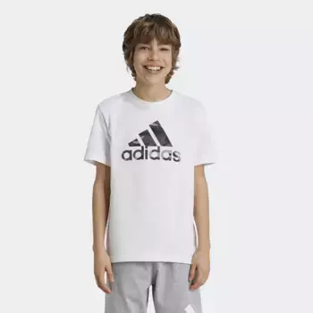 Adidas Camo Графическая футболка для мальчиков, белый