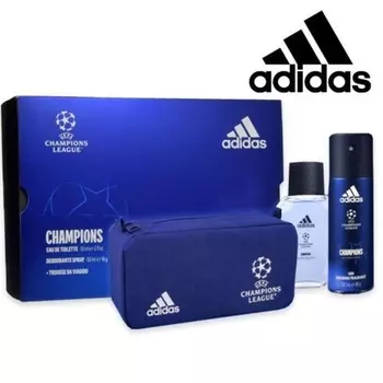 Adidas Champions League EDT для мужчин 50 мл с дезодорантом 150 мл и пакетиком