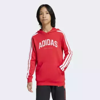 Adidas Codes Collegiate Graphic Детская толстовка с капюшоном, красный