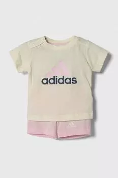 adidas Детский костюм из хлопка, розовый