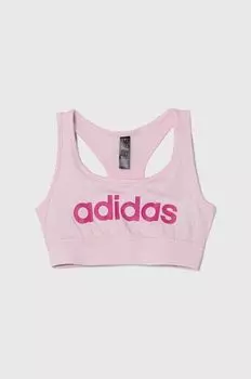 adidas Детский спортивный бюстгальтер, розовый