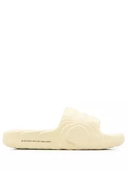 adidas фактурные шлепанцы Adilette 22, нейтральный цвет