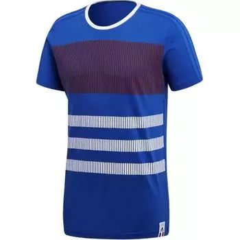 Adidas Футболка France Polo Ci TEE 697 унисекс, синяя