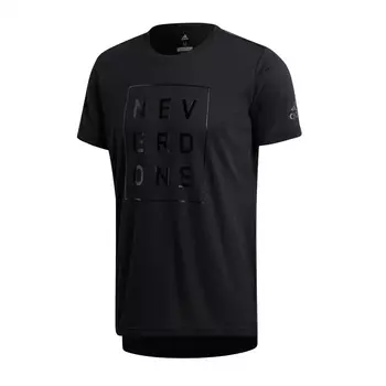 Adidas Футболка Never Done CLIMALITE унисекс, черная