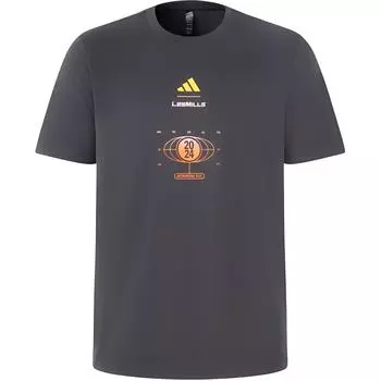 Adidas Футболка x LES MILLS унисекс, цвет «угольно-черный»