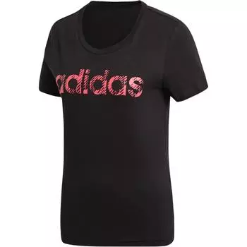 Adidas Футболка женская, черная/натуральная пудра