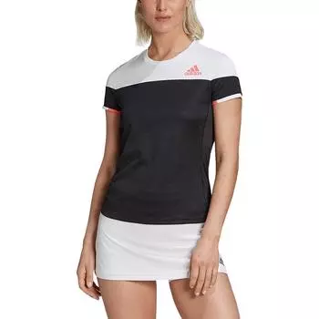 Adidas Футболка женская черно-белая