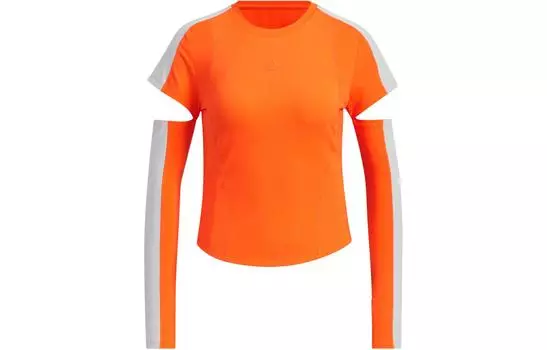 Adidas Футболка женская Half Impact оранжевая