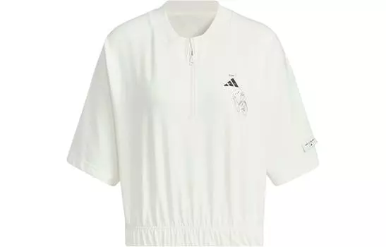 Adidas Футболка женская, нефритовая, белая