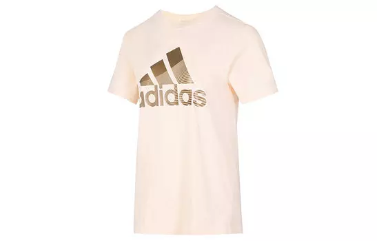 Adidas Футболка женская, оранжево-розовая