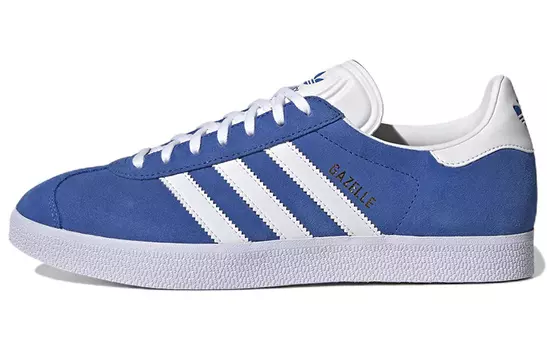 Adidas Gazelle Blue Cloud Белое Золото Металлик