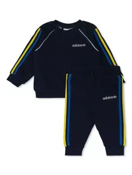 Adidas Kids спортивный костюм с логотипом, синий