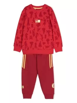 adidas Kids спортивный костюм с принтом 100 из коллаборации с Disney, красный