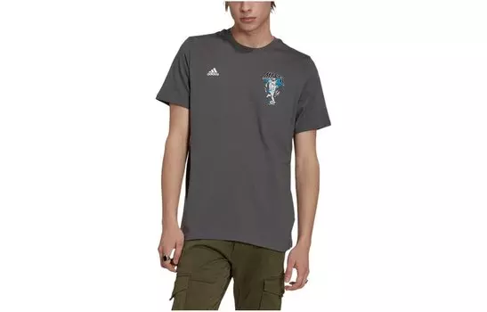 Adidas Мужская футбольная майка, Темно-серый