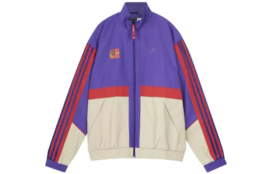 Adidas Мужская куртка, Хаки/Студенческий фиолетовый