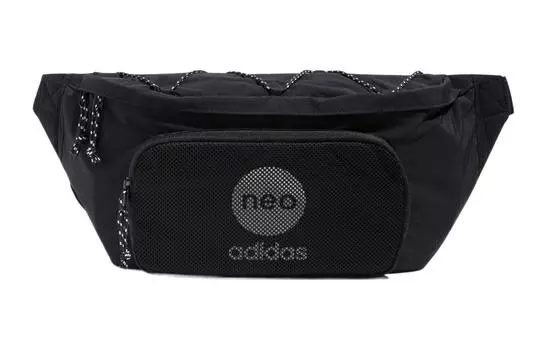 Adidas Neo Поясная сумка из переработанного полиэстера, стандартная, унисекс, черная