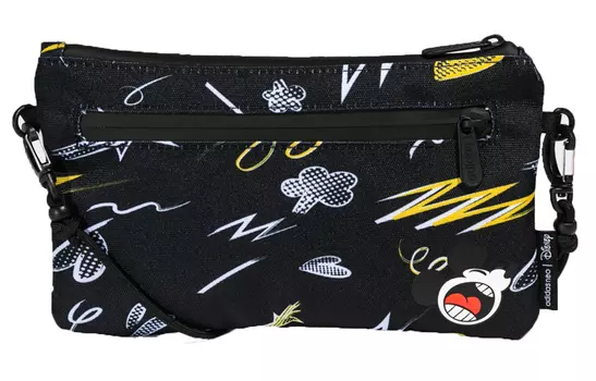 Adidas Neo Спортивная сумка из переработанного полиэстера от Disney Collaboration, стандартная, унисекс, черная