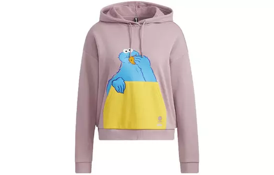 Adidas Neo Толстовка Sesame Street X Sesame Street Co-branded Collection Sweatshirts Women's Pink